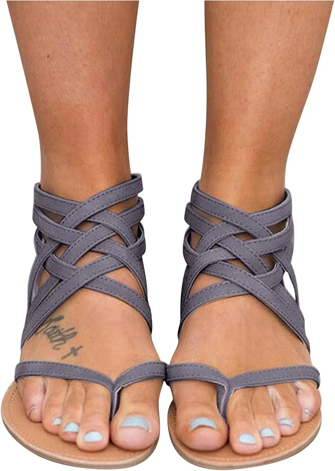 Sandals for Women,Fashion Open Women's Toe Summer Breathable Sandals Beach Flat Zipper Shoes Women's Sandal