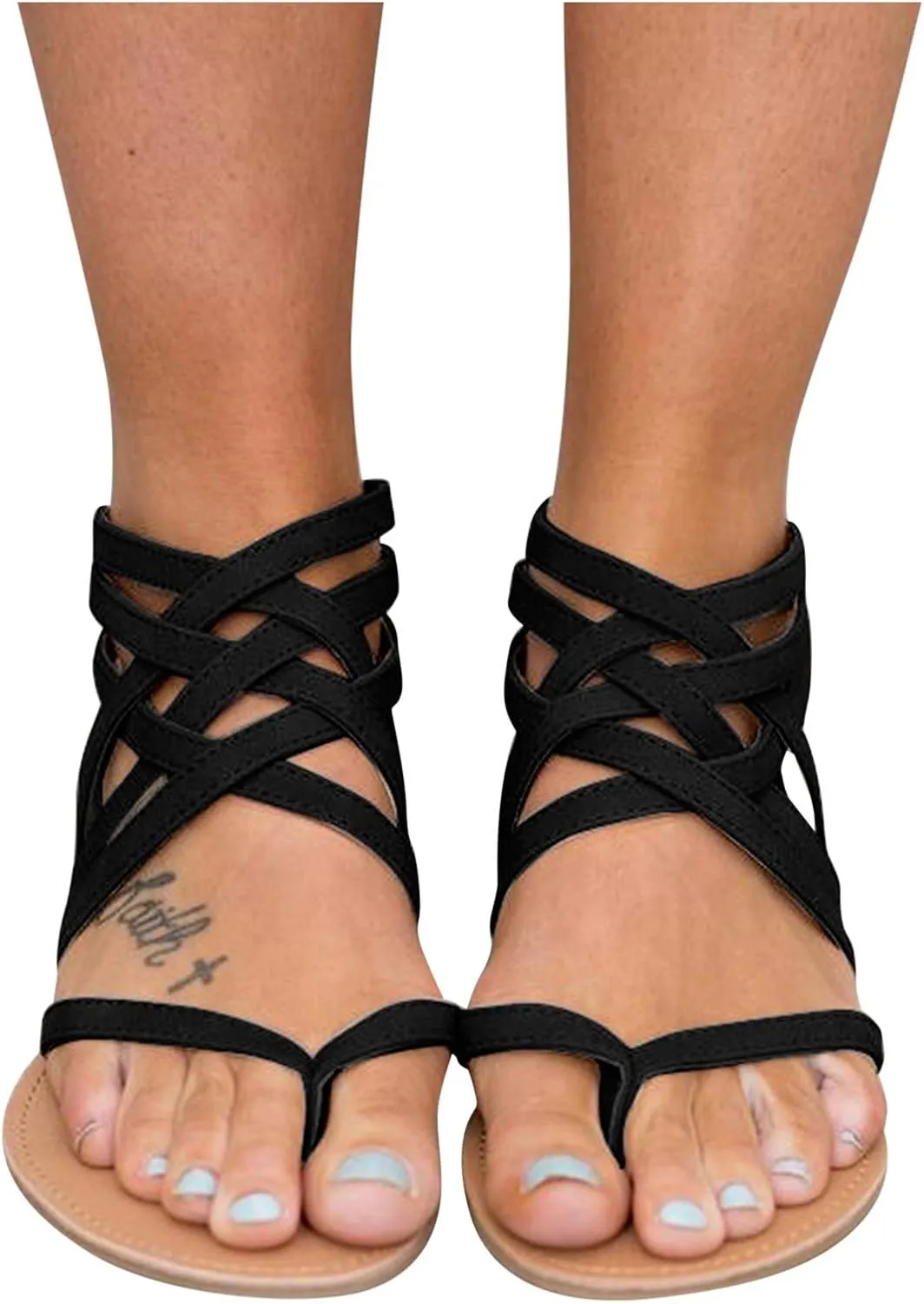 Sandals for Women,Fashion Open Women's Toe Summer Breathable Sandals Beach Flat Zipper Shoes Women's Sandal