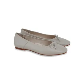 shoes remi flats with bow tie - natural