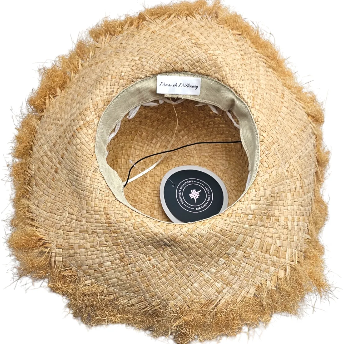 Sun Protection Hat- Foldable Soft Straw Fringe (Desert Rose)