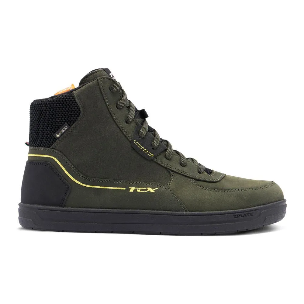 TCX MOOD 2 GORE-TEX® MOTORCYCLE BOOTS GREEN/BLACK/YELLOW