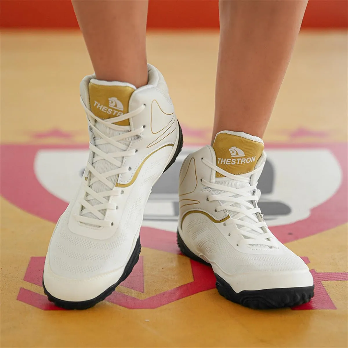Unisex's Boxing Shoes Boxing Wrestling Footwear Breathable Comfort Breathable Kickboxing Boots Non-Slip Youth Sports Trainers