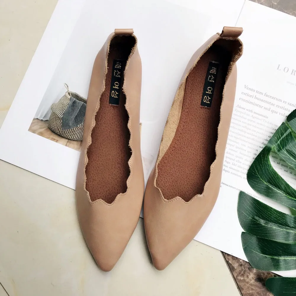 Women's Casual Soft Flats With Pointed Toe