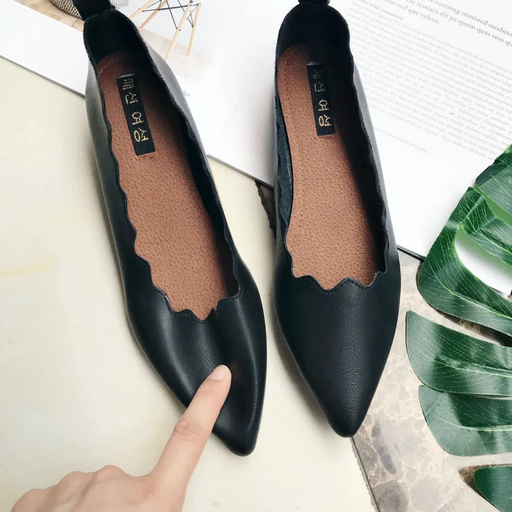 Women's Casual Soft Flats With Pointed Toe