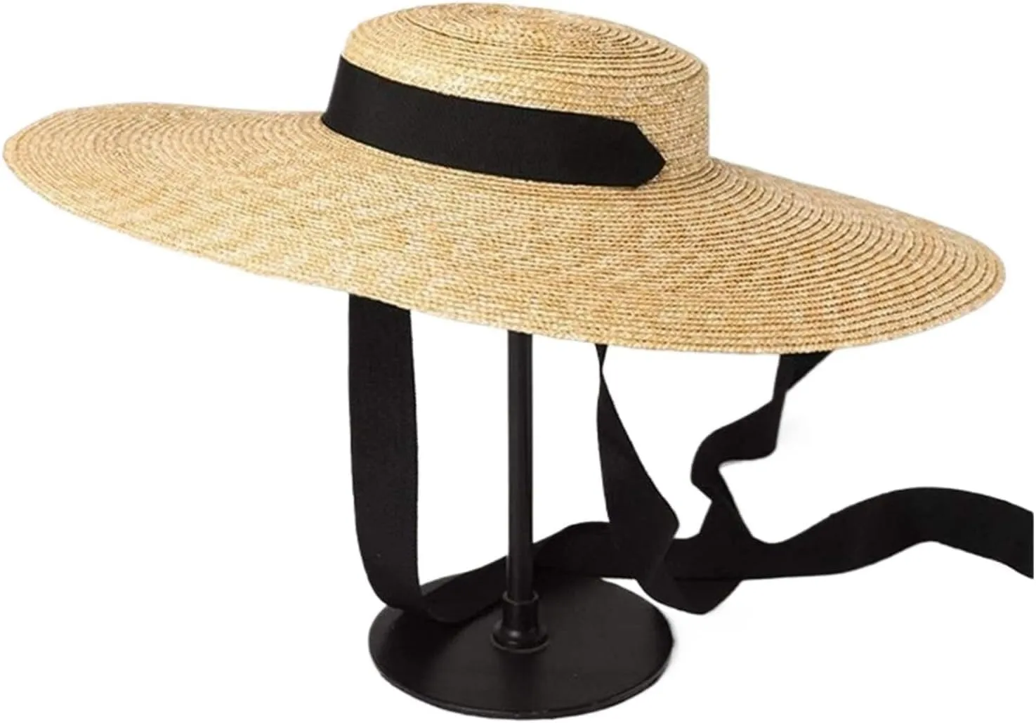 Womens Mens Wide Brim Straw Summer Hat - UPF 50 , Premium Paper Straw, Adjustable Chin Strap for Beach & Outdoor