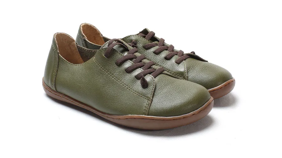 Women's Spring Authentic Genuine Leather Flats