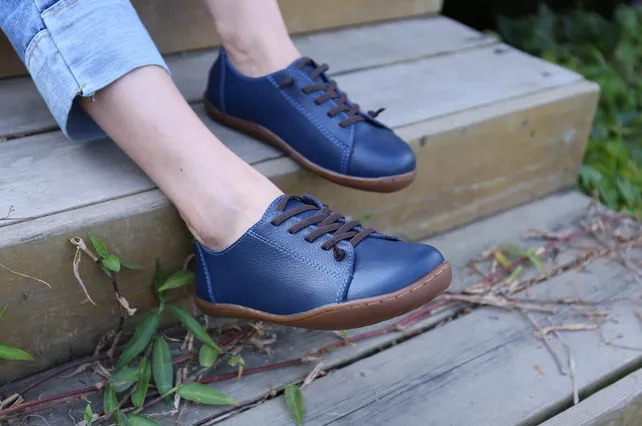 Women's Spring Authentic Genuine Leather Flats
