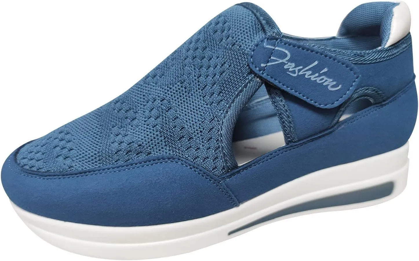 ZBYY Womens Summer Casual Sneakers Closed Toe Walking Breathable Outdoor Sandals Comfort Wedge Platform Loafers